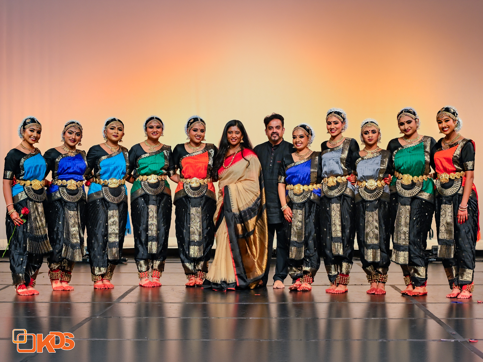 Young dancers performing together